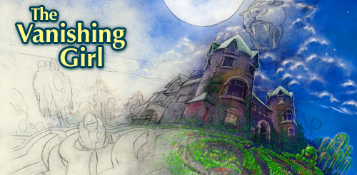 Detail from cover of Vanishing Girl - a young sherlock holmes mystery - by Shane Peacock