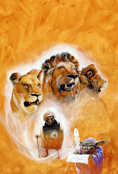 Cover of The Old Woman and the Lions - by Andrew Dabb, Symptom 1994