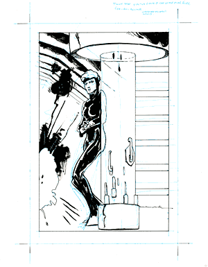 24Hr Comic, first page drawn