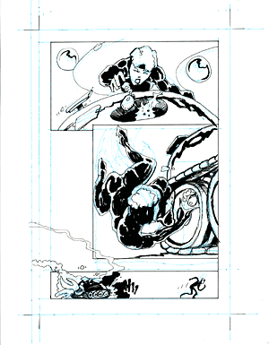 24Hr Comic, second page drawn