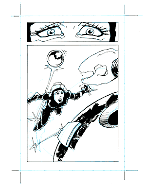 24Hr Comic, third page drawn