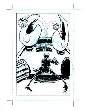 24Hr Comic, fourth page drawn