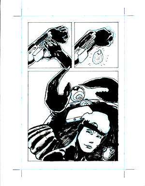 24Hr Comic, fifth page drawn