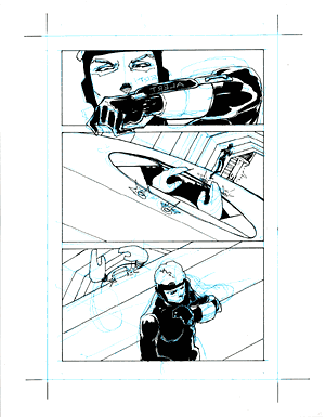 24Hr Comic, sixth page drawn