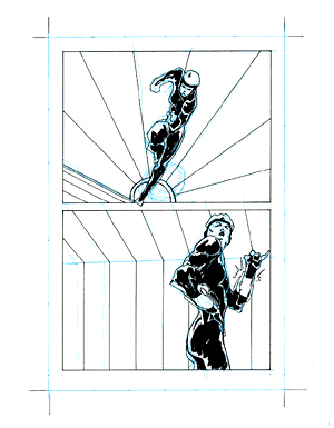 24Hr Comic, seventh page drawn