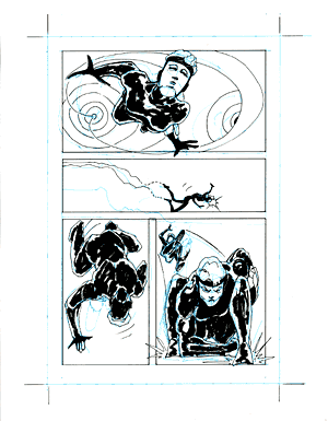 24Hr Comic, eighth page drawn
