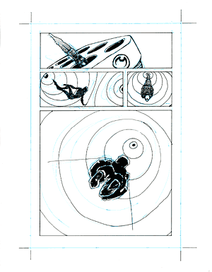 24Hr Comic, tenth page drawn