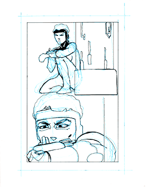 24Hr Comic, eleventh page drawn