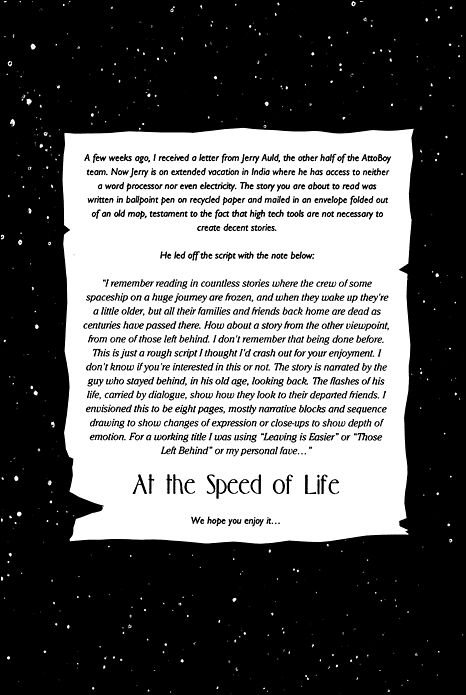 At the Speed of Life Introduction